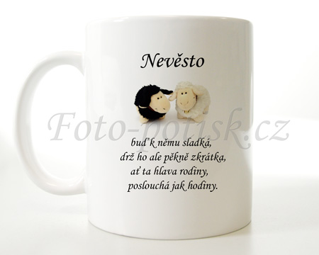 2 ks hrnků: Ženichu - Nevěsto